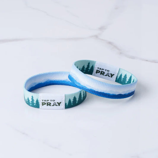 Tap to Pray Wristband - Mountains & Forests