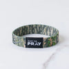 Tap to Pray Wristband - Forest & Tree Bark Camo