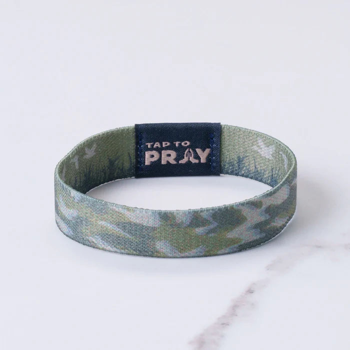 Tap to Pray Wristband - Waterfowl Camo