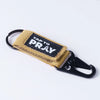 Tap to Pray Tactical Carabiner Keychain - Tan
