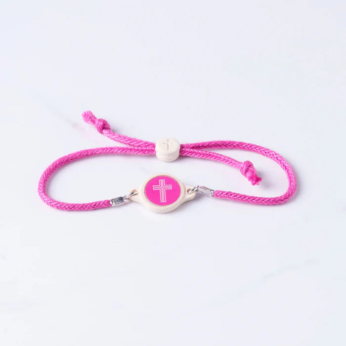 Tap to Pray Survivor Series Bracelet - Dragonfruit + Cross