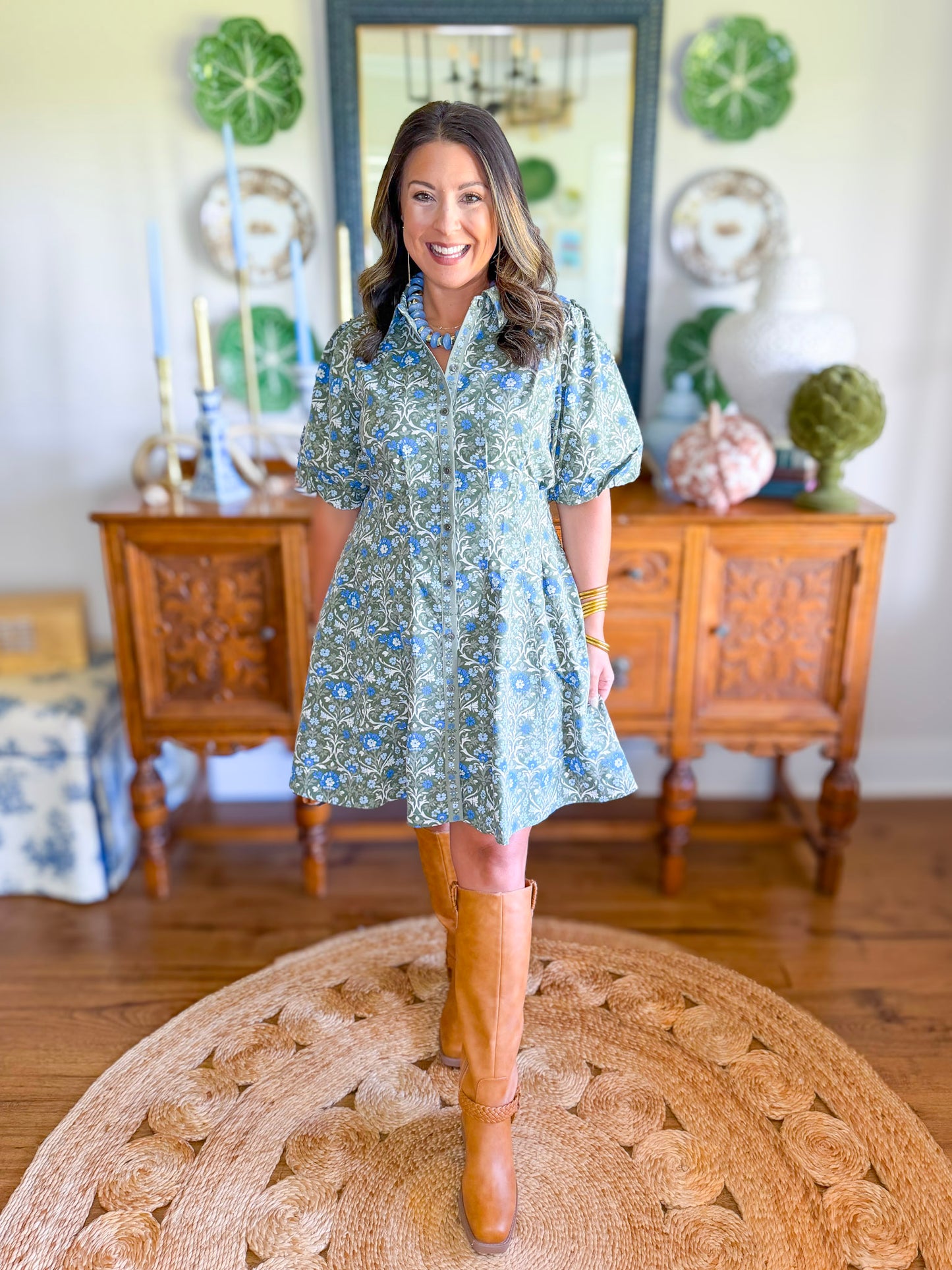 Mary Square | Rory Mini Dress in Olive