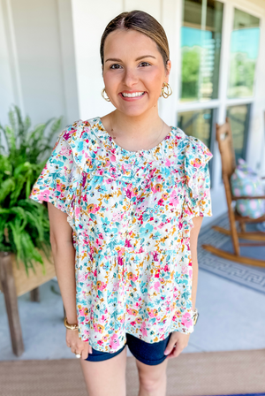 Summer Delight Floral Top