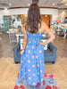 Look Here Floral Maxi in Blue