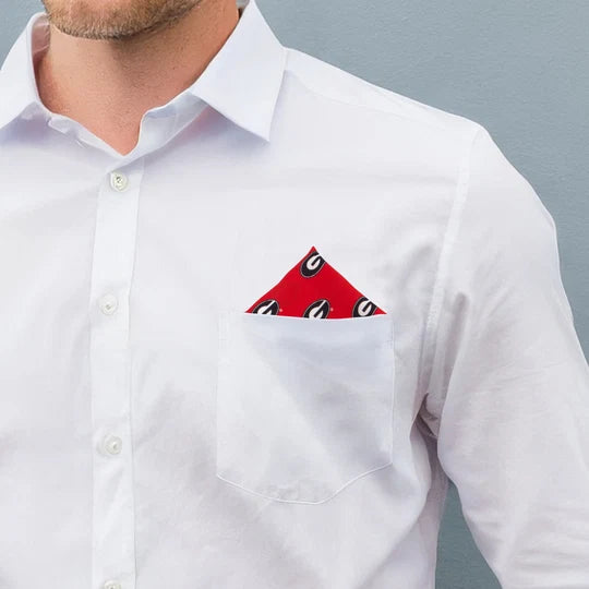 Georgia Logo Kerchief/ Pocket Square