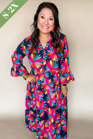 Benette Dress in Full Bloom