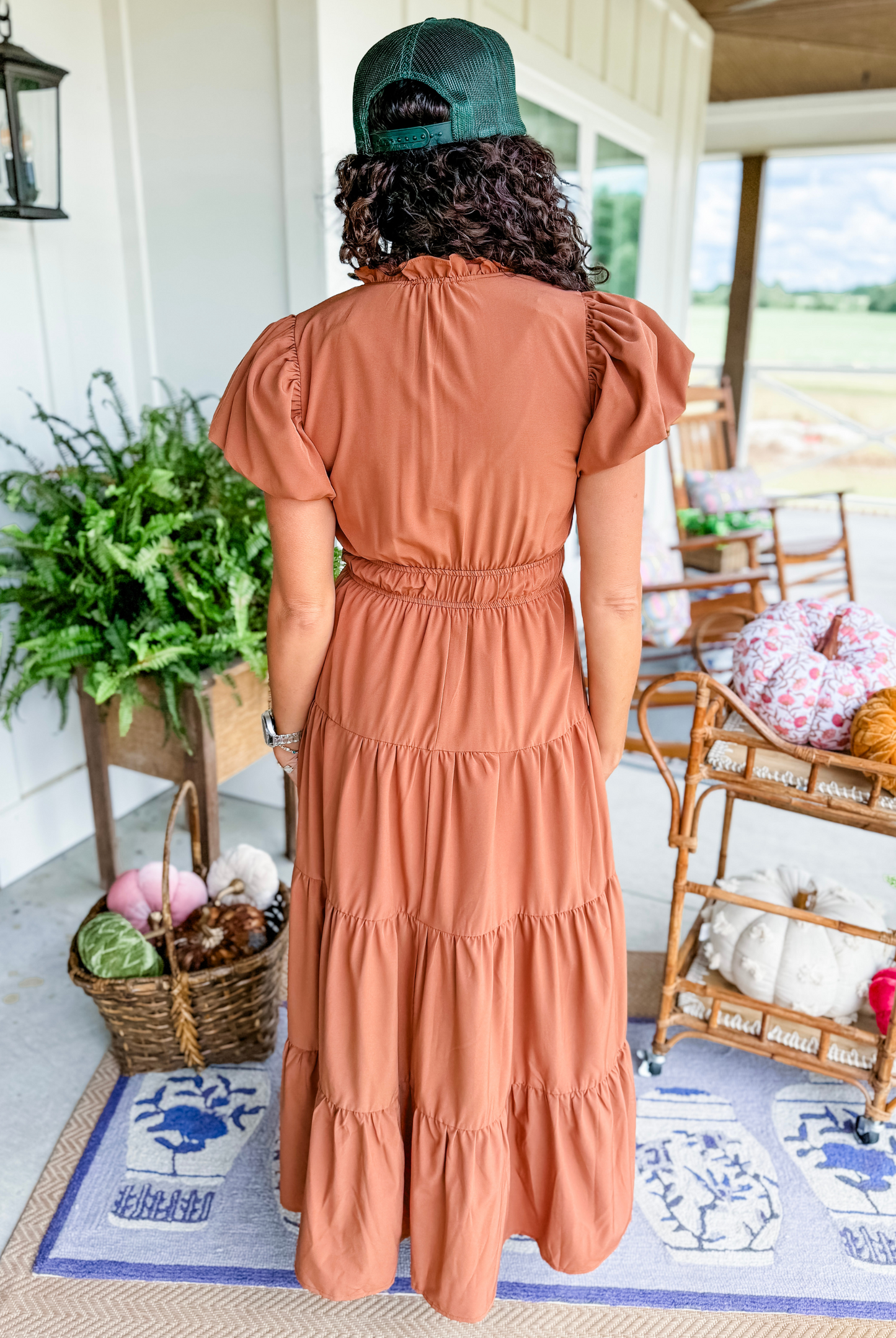 A Pleasant Autumn Maxi Dress in Clay