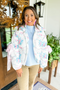 Cozy Charmer Floral Puff Jacket