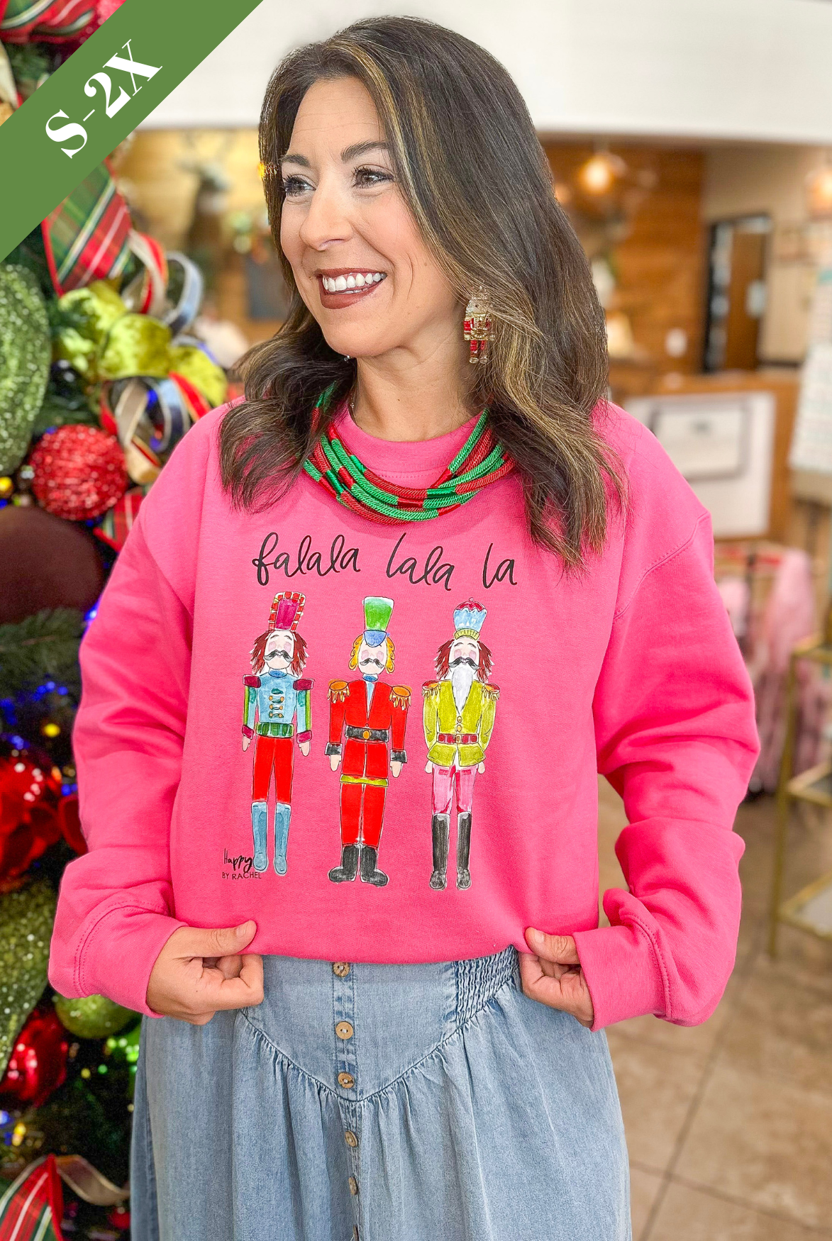 Nutcracker Sweatshirt in Pink