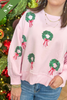 Mary Square Millie Sweatshirt in Wreaths