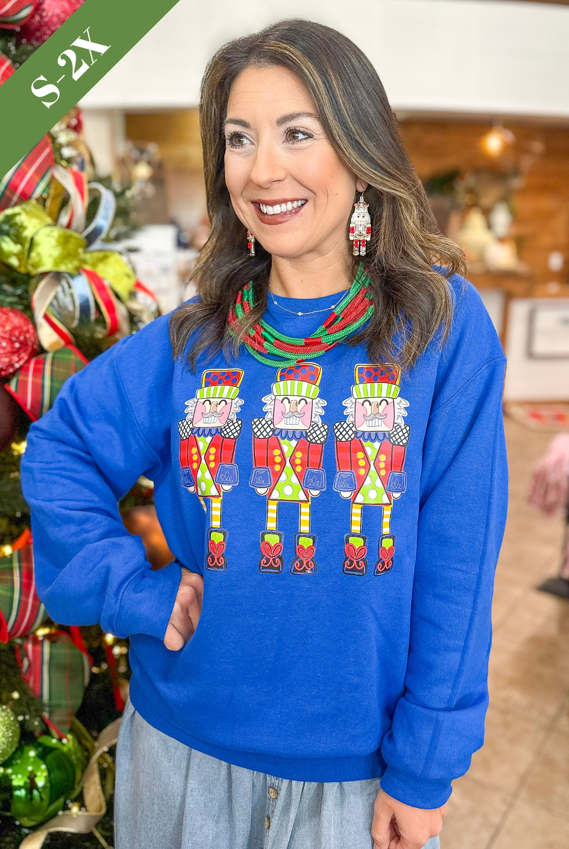 Colorful Nutcracker Blue Sweatshirt