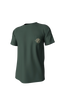 Southern Point Diamond Quail Short Sleeve Pocket Tee in Duck Green