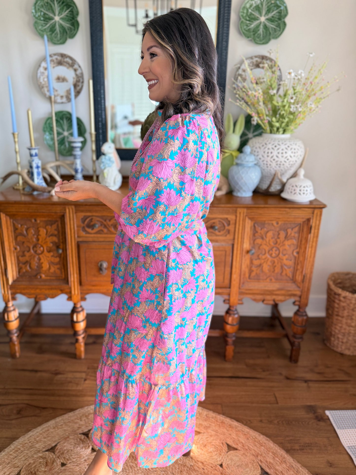 Heirloom Petal Midi Dress