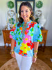 Raya Top in Floral Sky