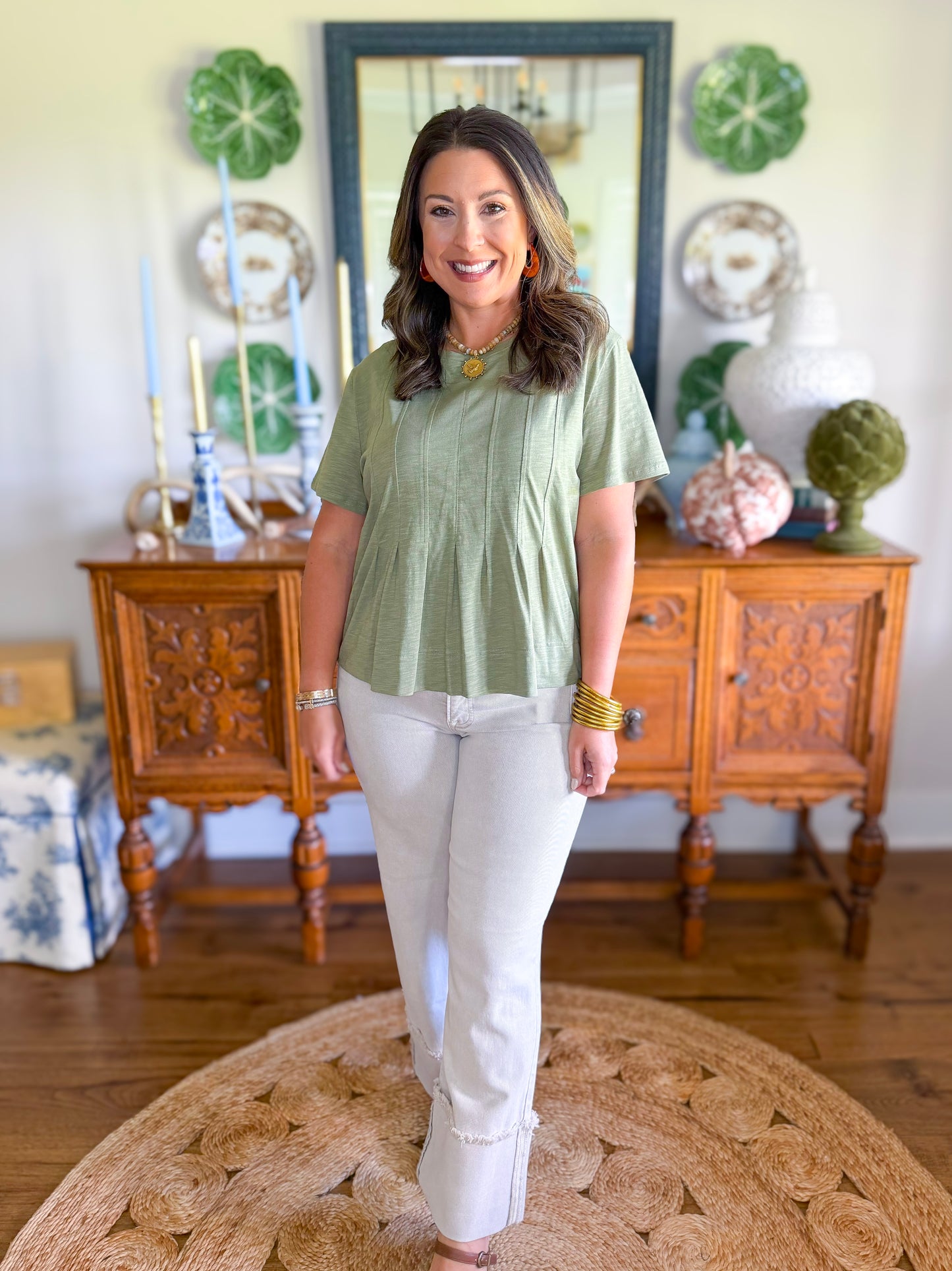 Mary Square | Kimmy Top in Olive