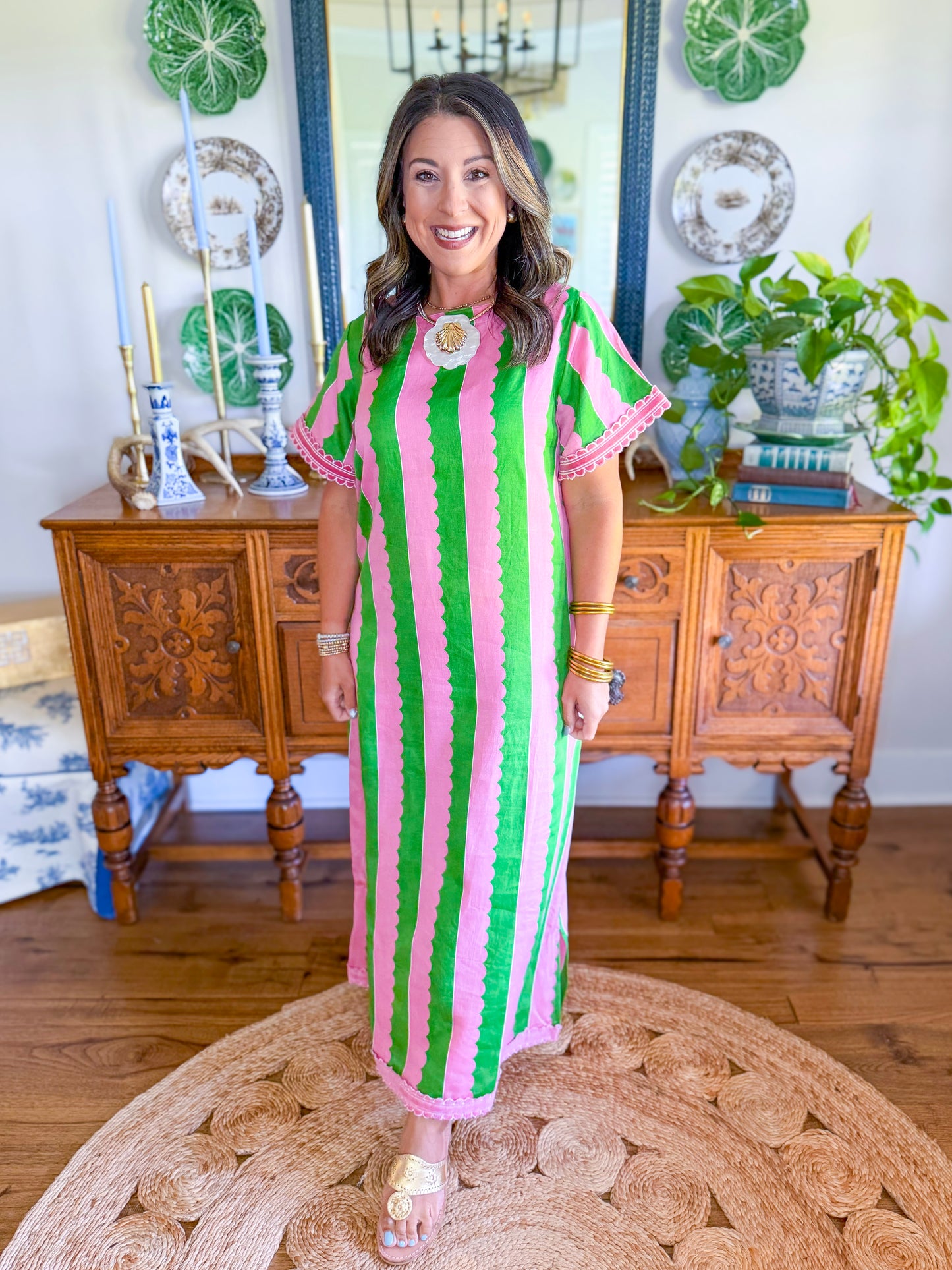 Heart of Grace | Marisol Caftan in Palace Palm