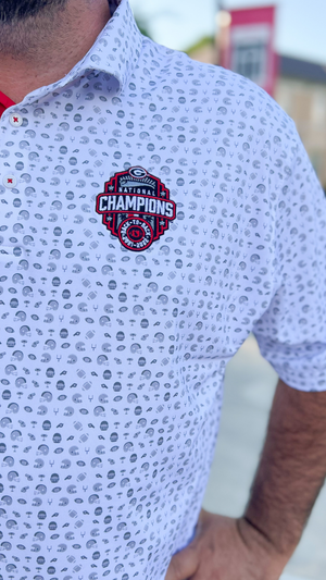 Horn Legend National Championship Football Print Polo