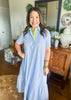 Caryn Lawn | Maddie Dress in Wedgewood