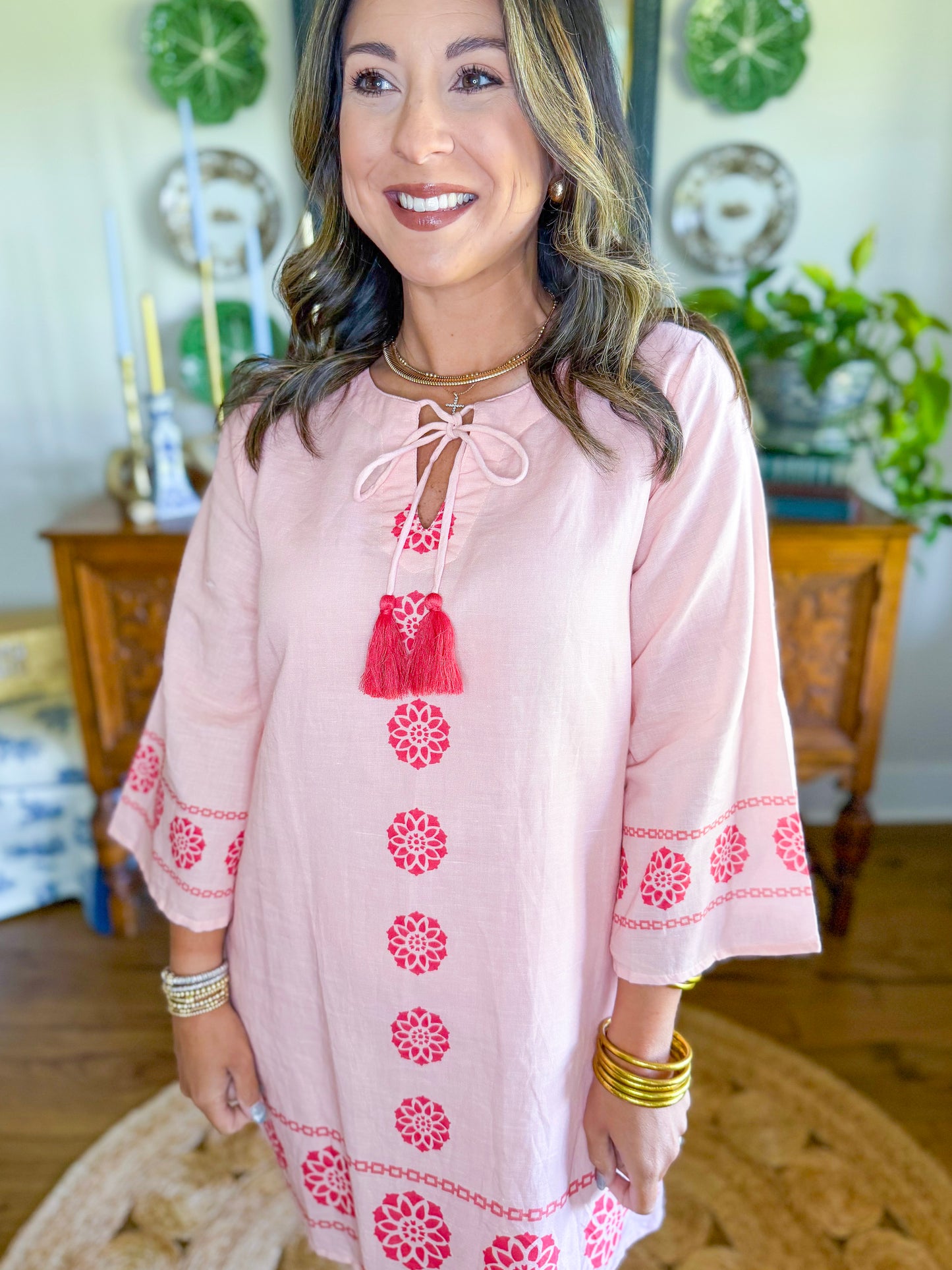 Victoria Dunn Grace Dress in Raspberry