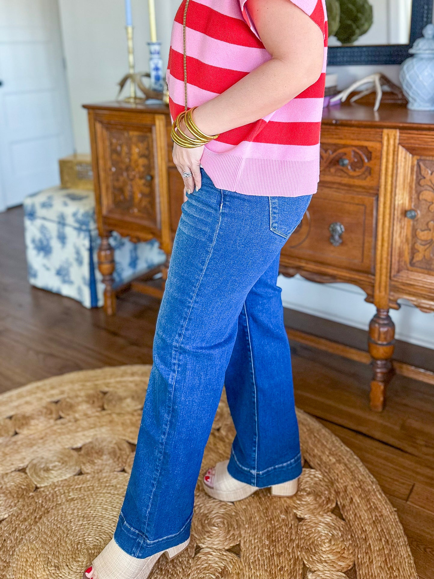 Hallie High-Rise Tummy Control Straight Jeans