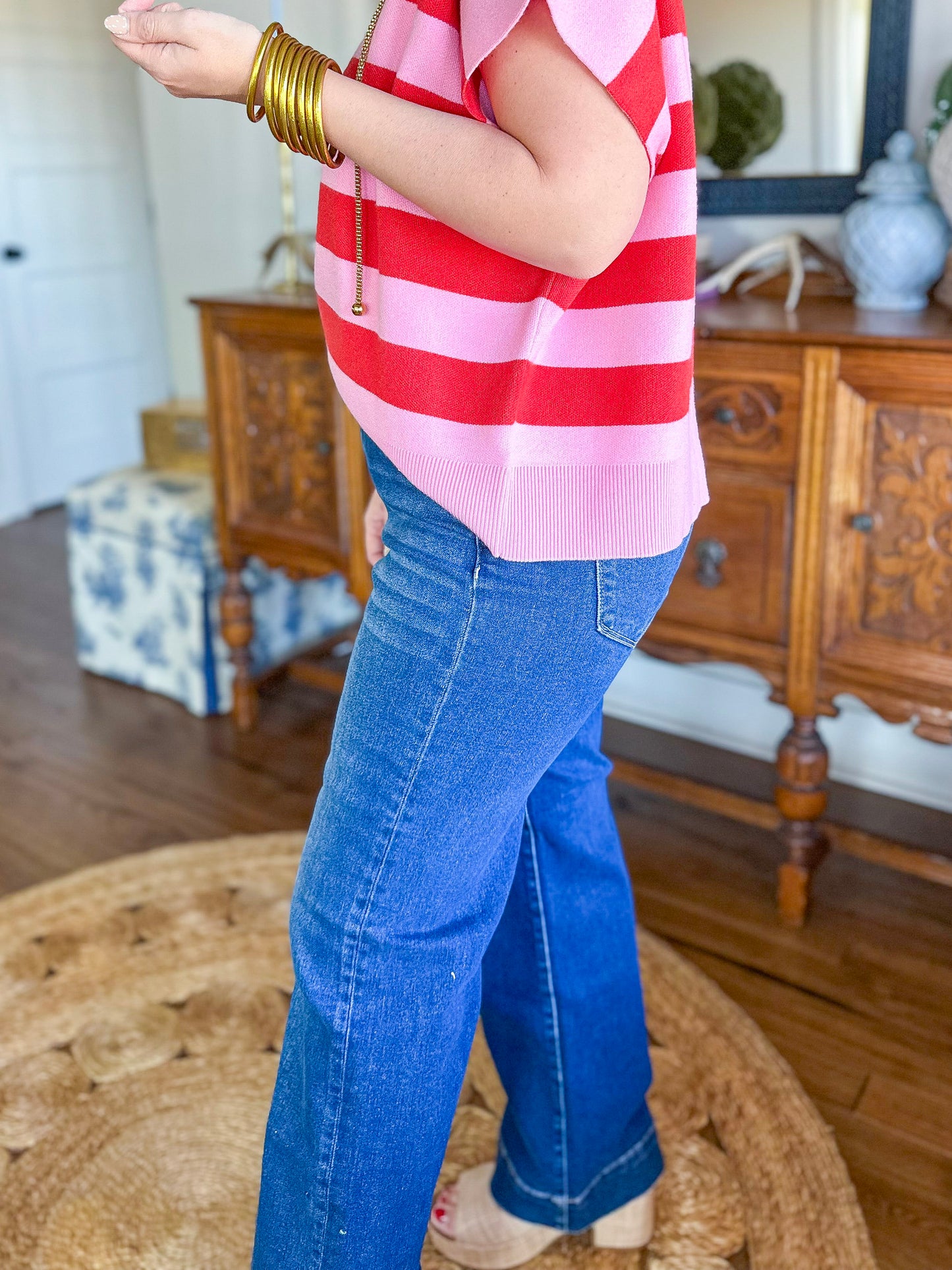 Hallie High-Rise Tummy Control Straight Jeans