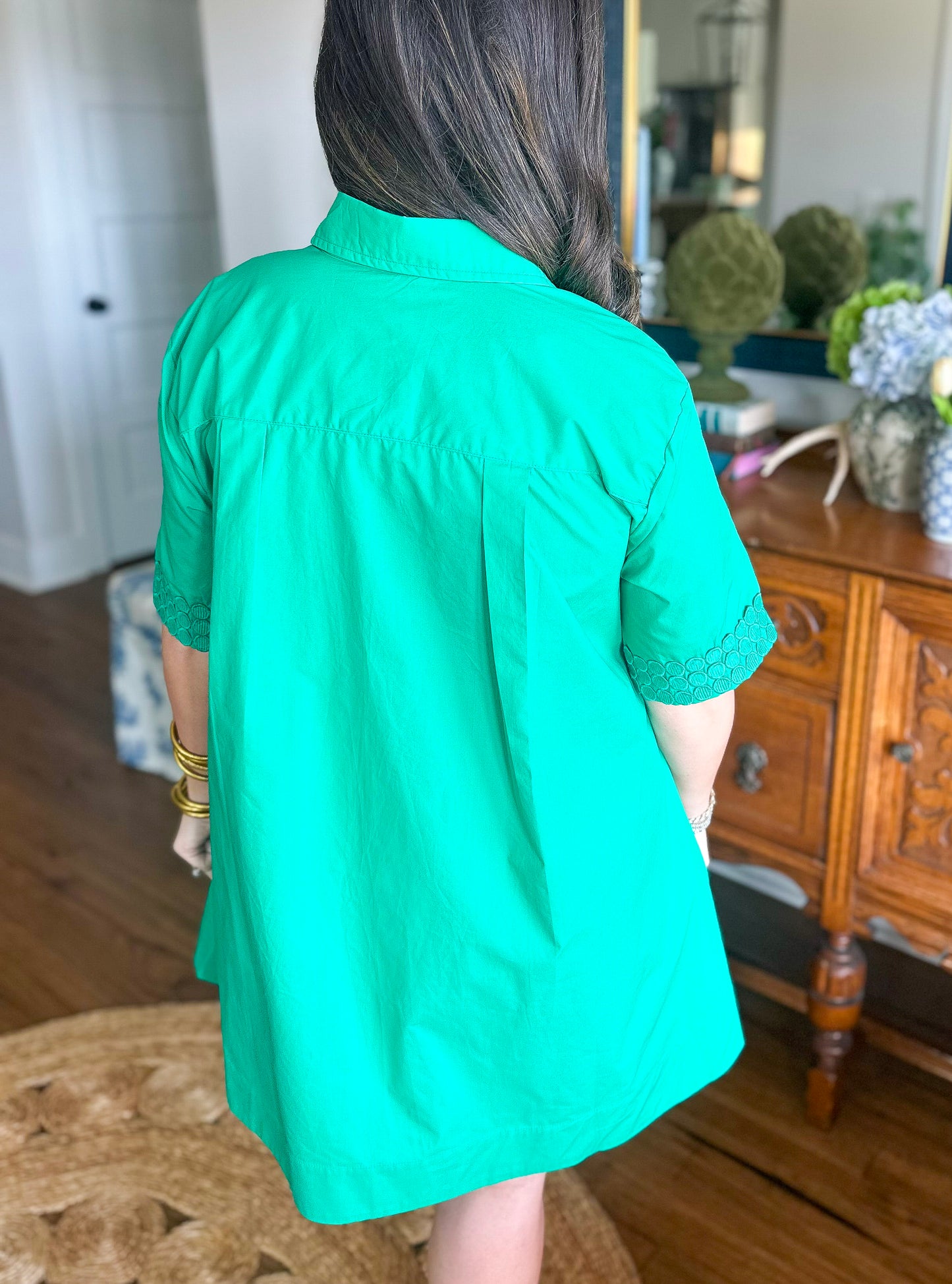 Caryn Lawn | Penny Dress Green