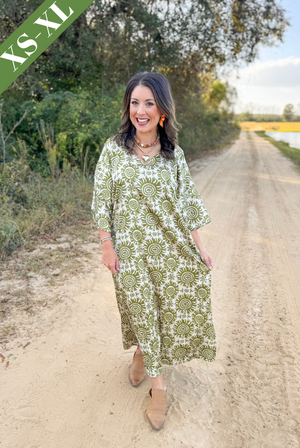 The Goldie Maxi in Olivine