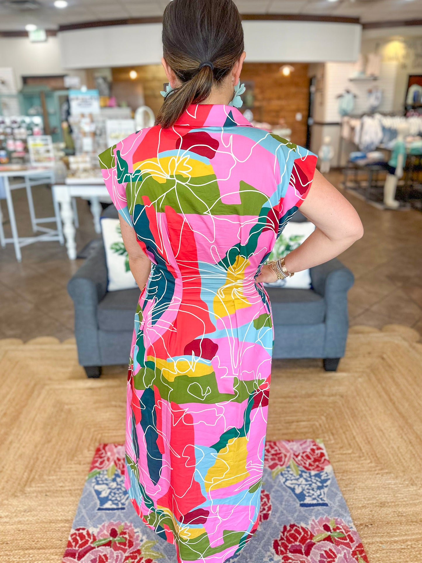 Crosby Quincey Dress in Floral Whimsey