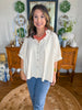 The Easy Escape Stripe Top in Taupe