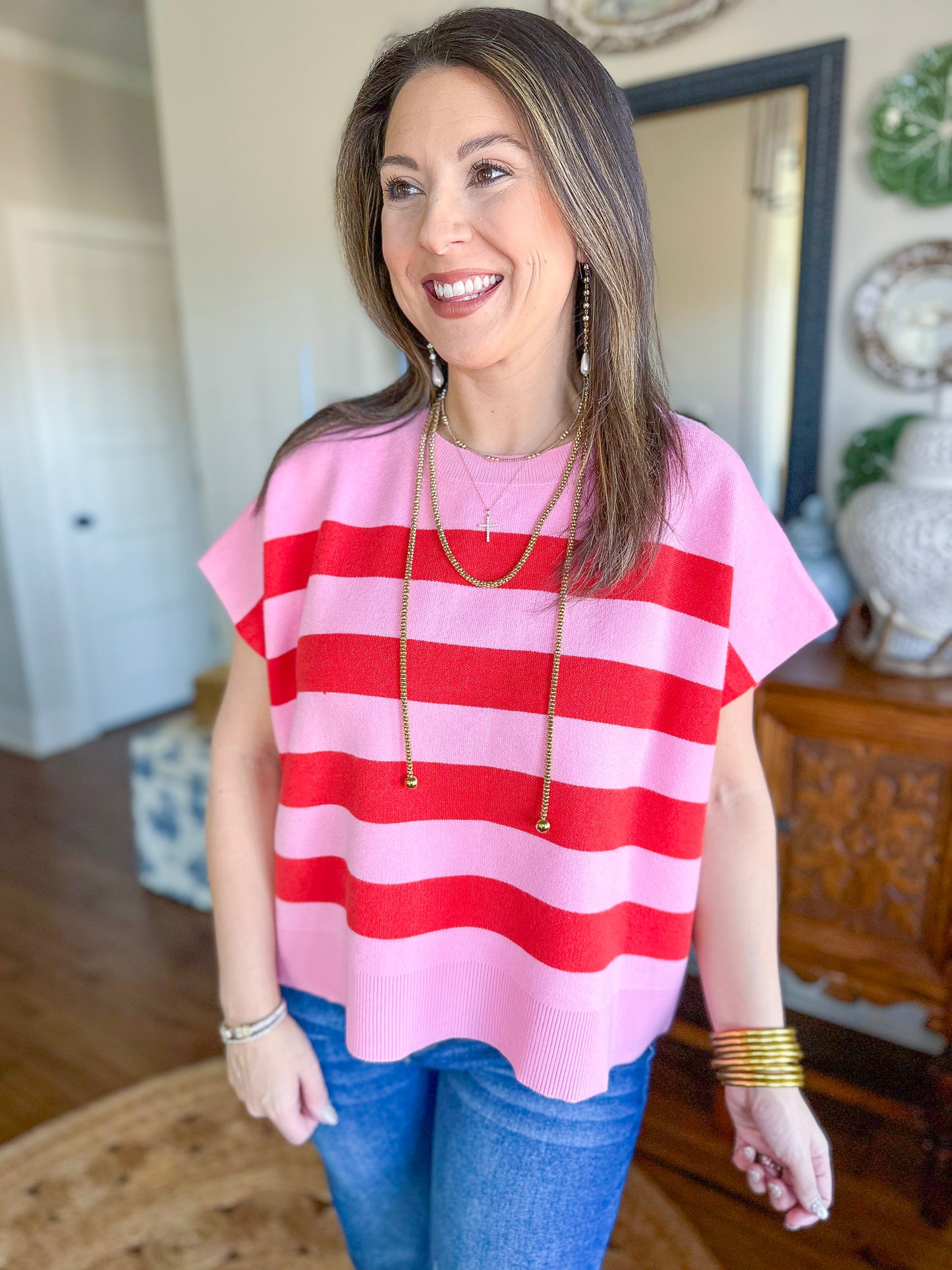 The Rosalie Stripe Knit Top