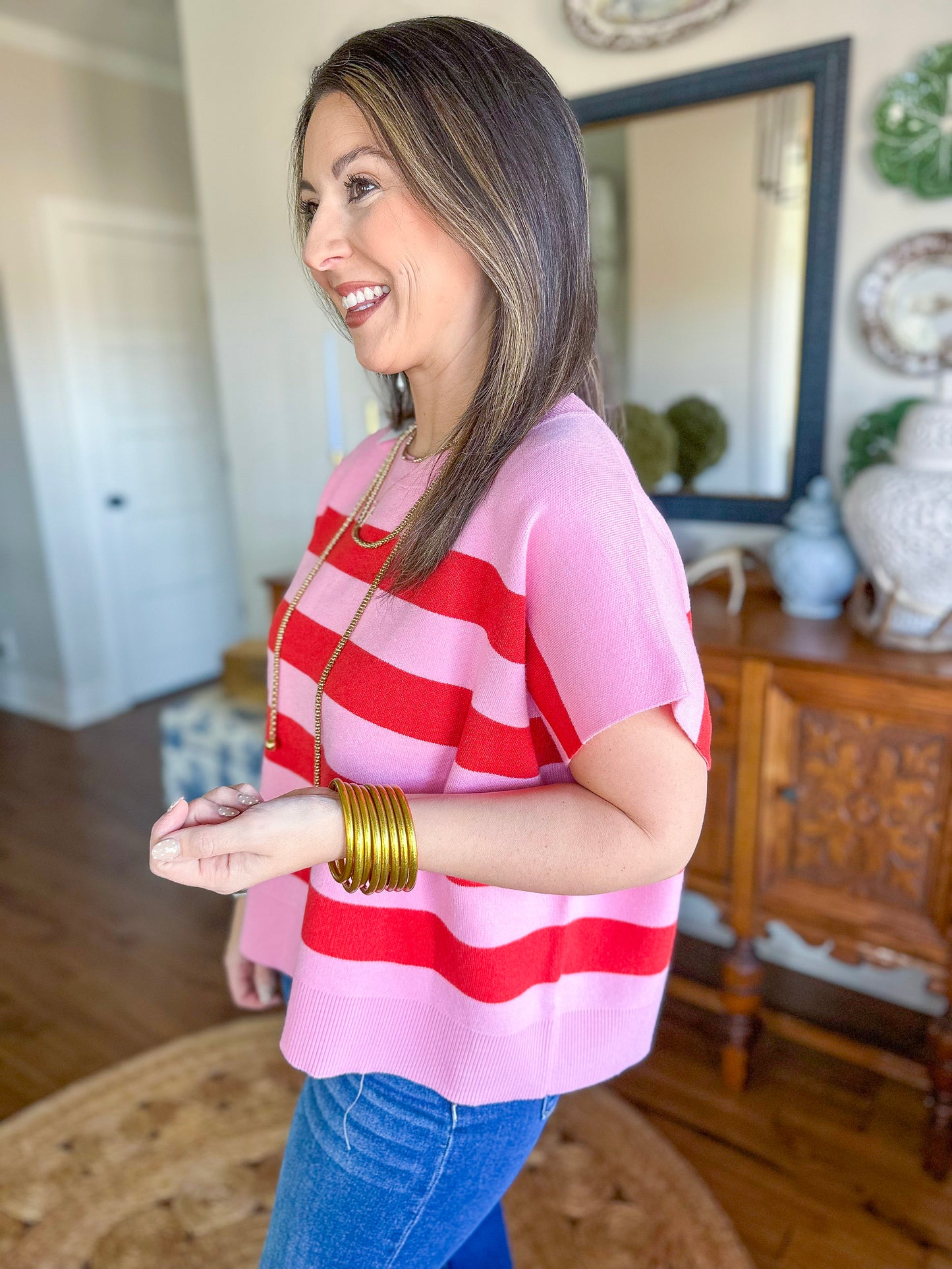 The Rosalie Stripe Knit Top