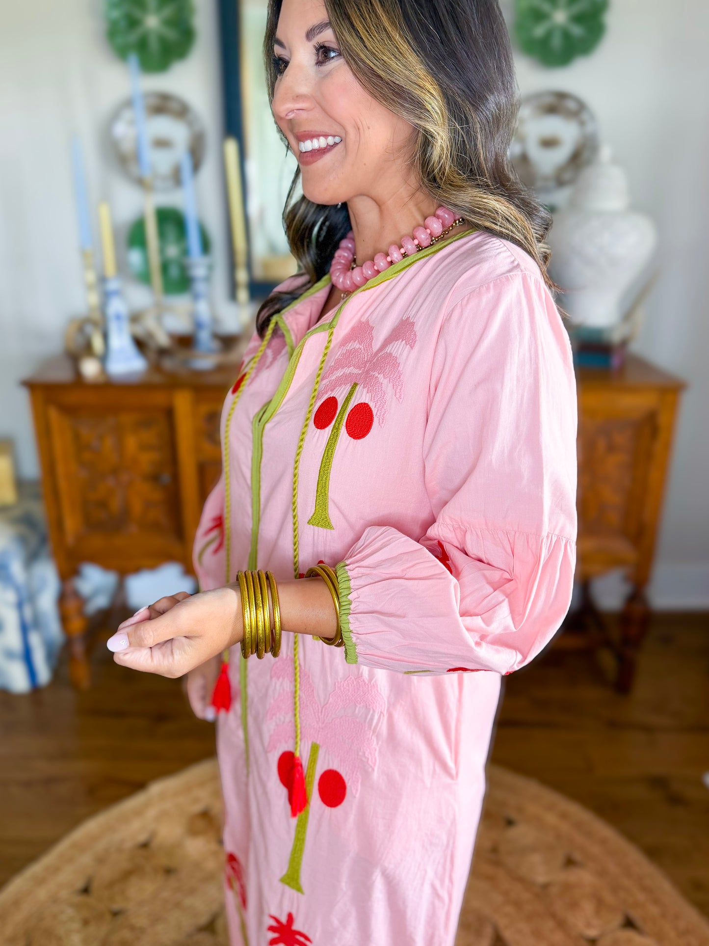 Victoria Dunn Esme Dress in Pink Petals