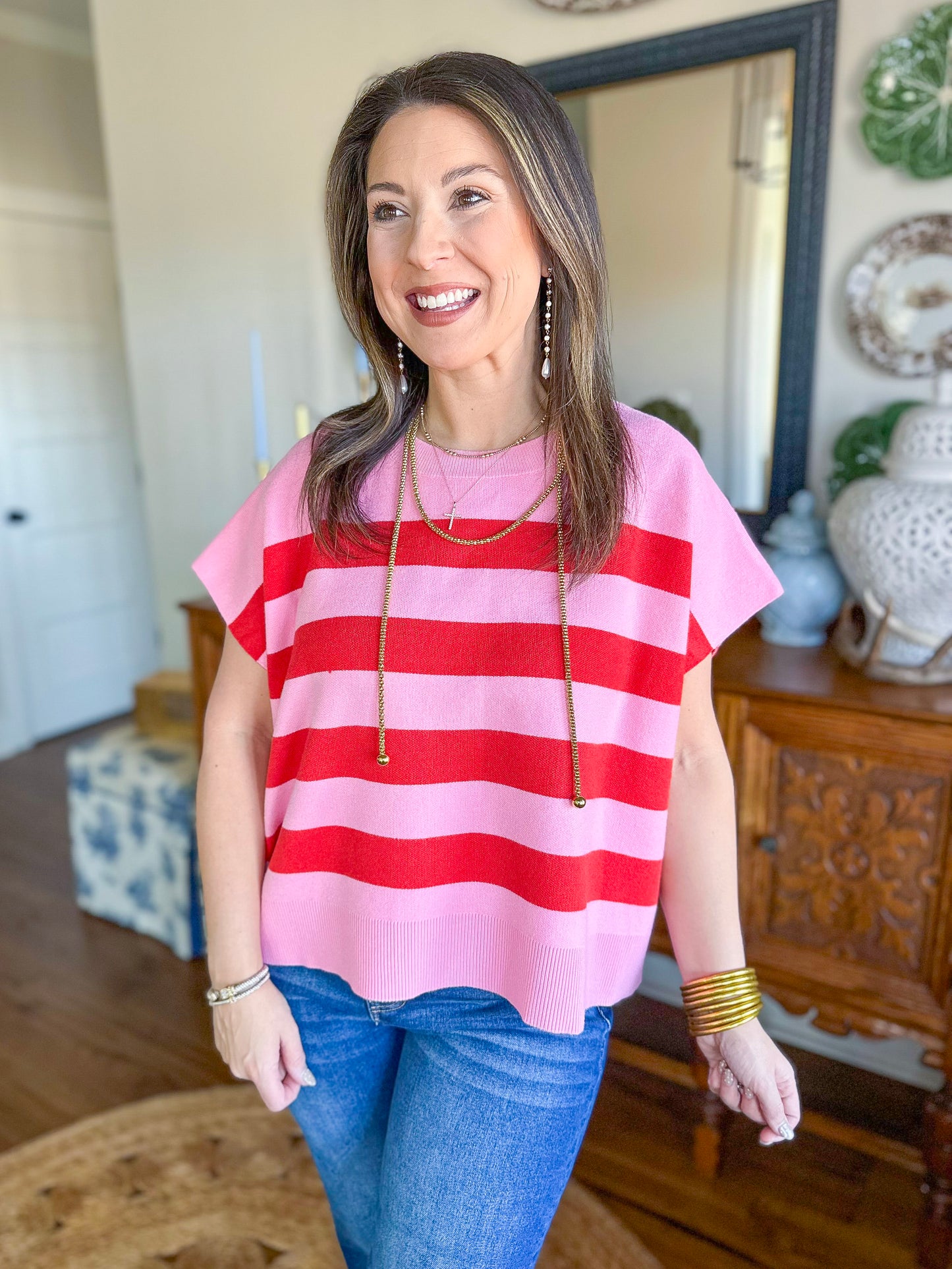 The Rosalie Stripe Knit Top