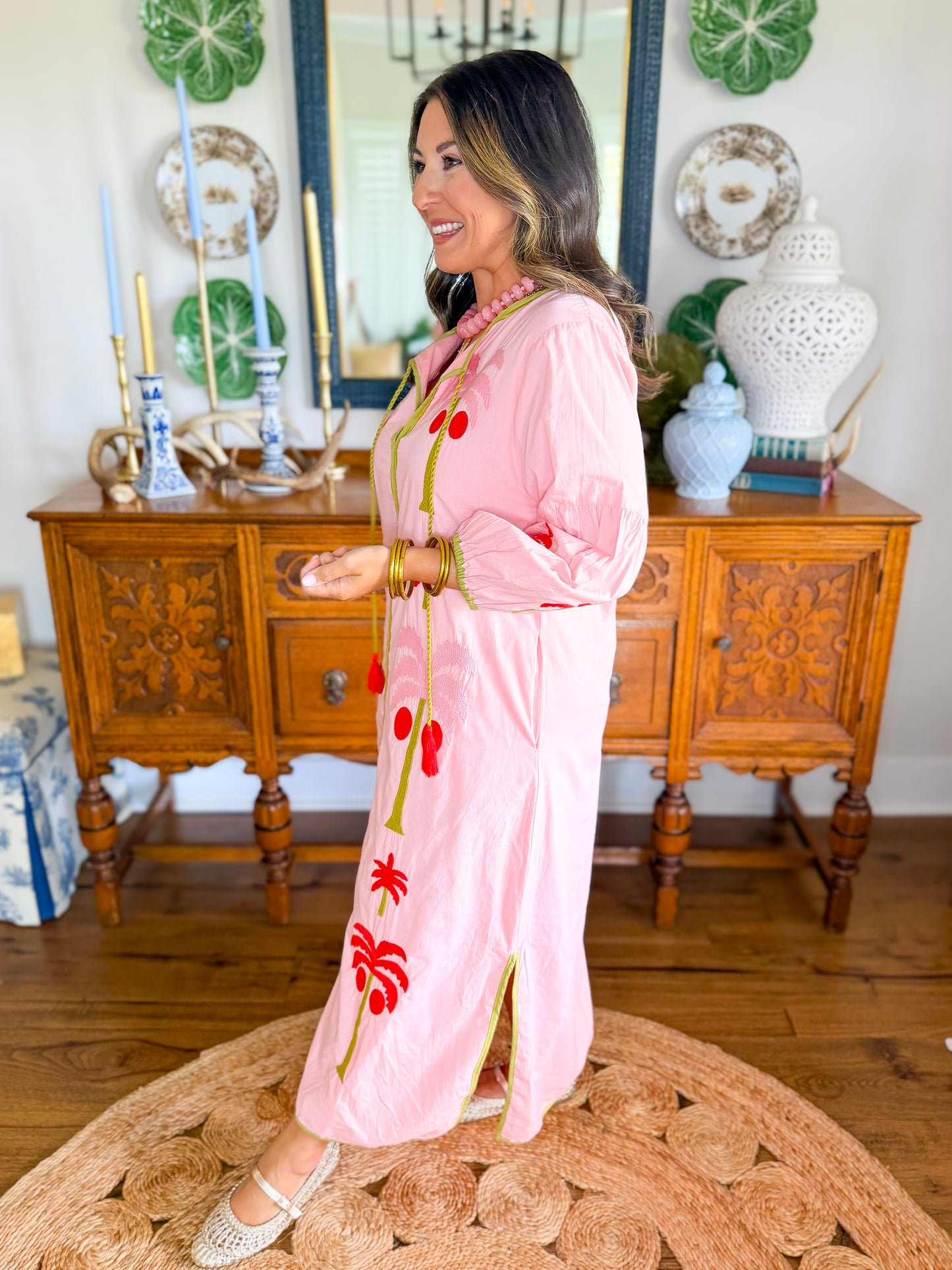 Victoria Dunn Esme Dress in Pink Petals