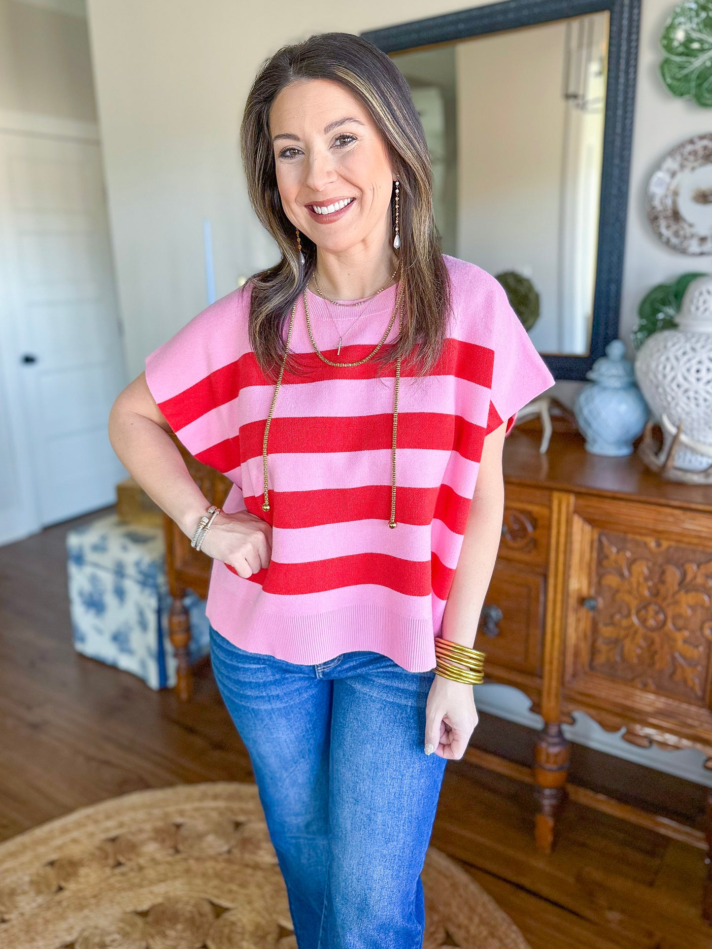The Rosalie Stripe Knit Top