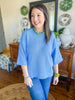 The Maren Knit Top in Chambray