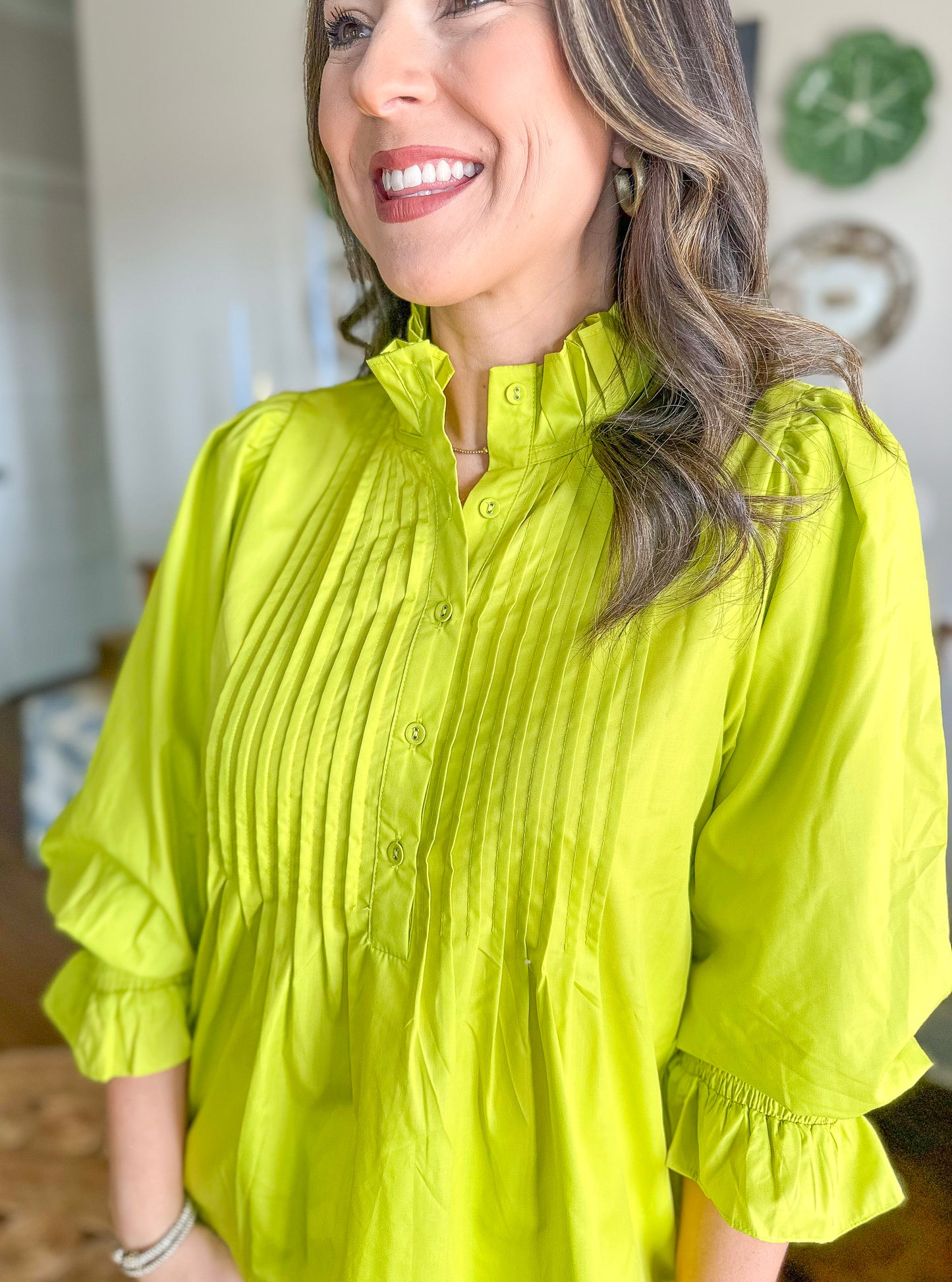 The Chartreuse Charm Top