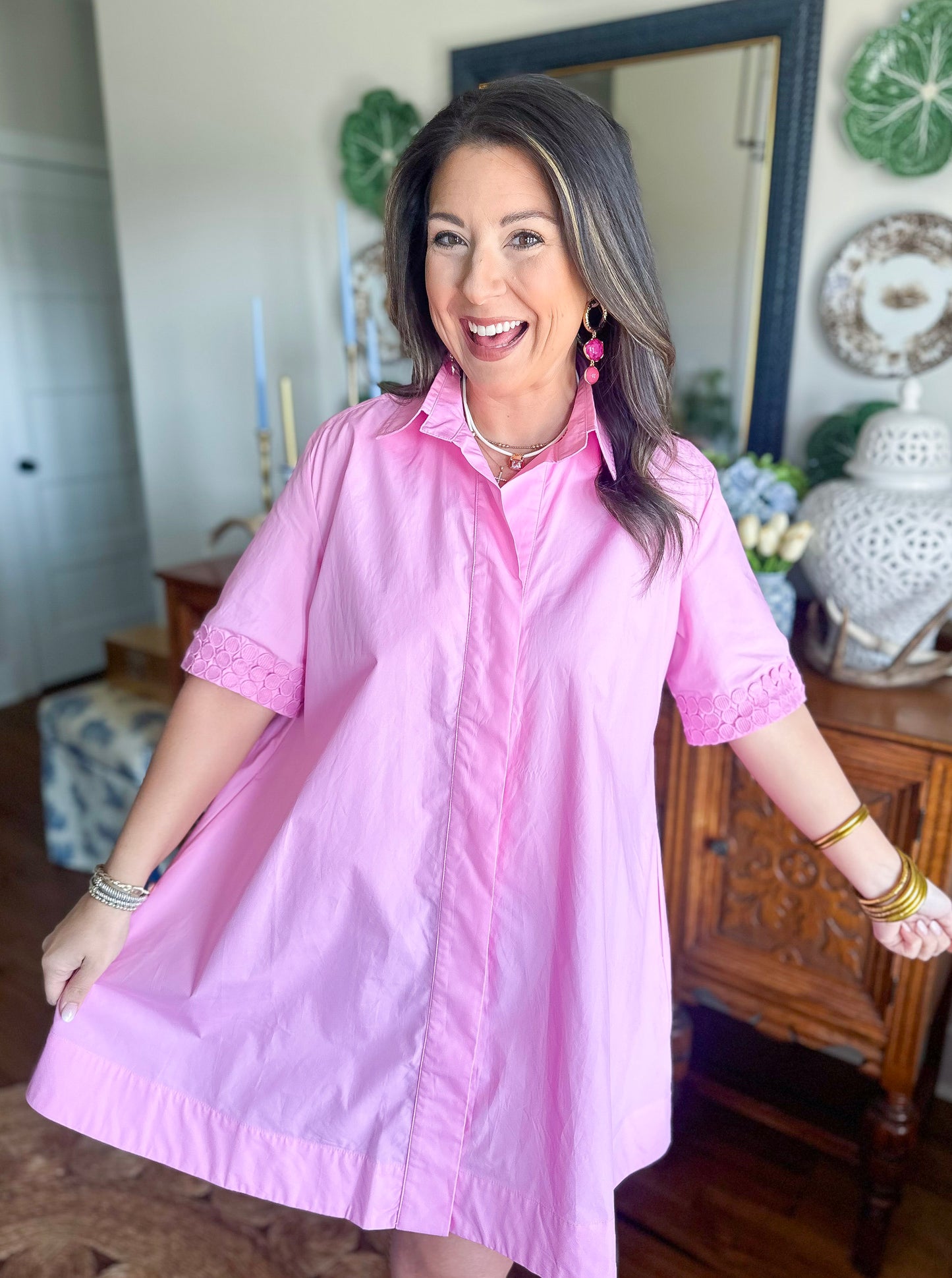 Caryn Lawn | Penny Dress Pink