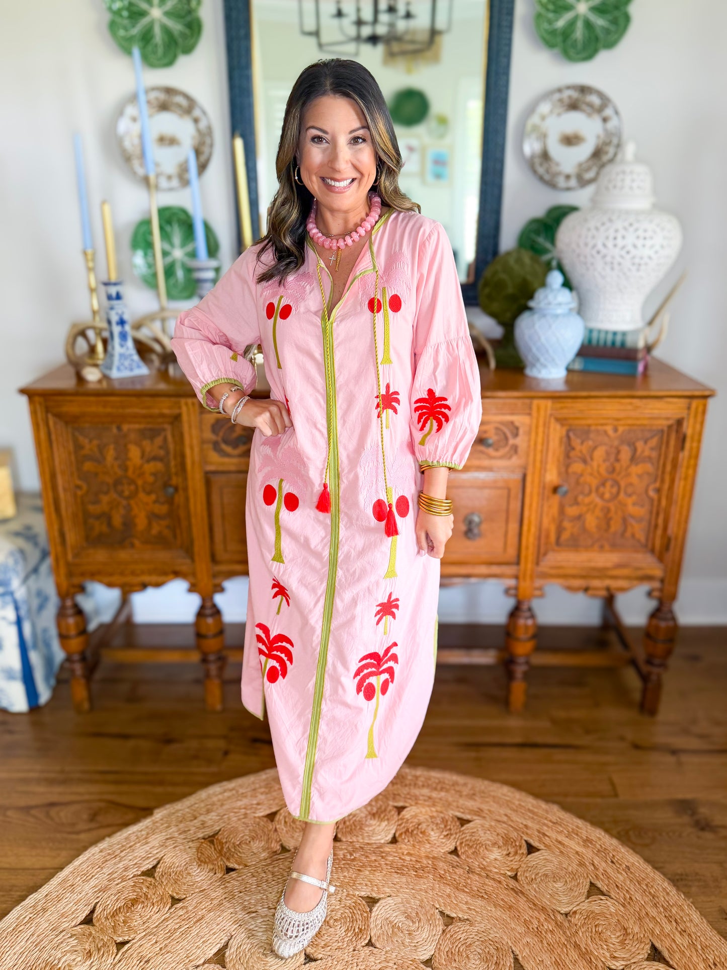Victoria Dunn Esme Dress in Pink Petals