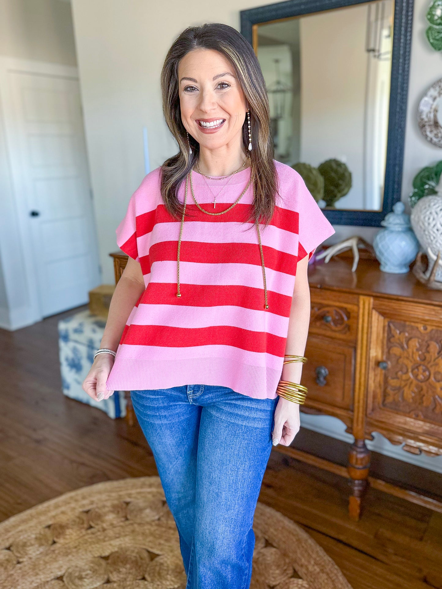The Rosalie Stripe Knit Top