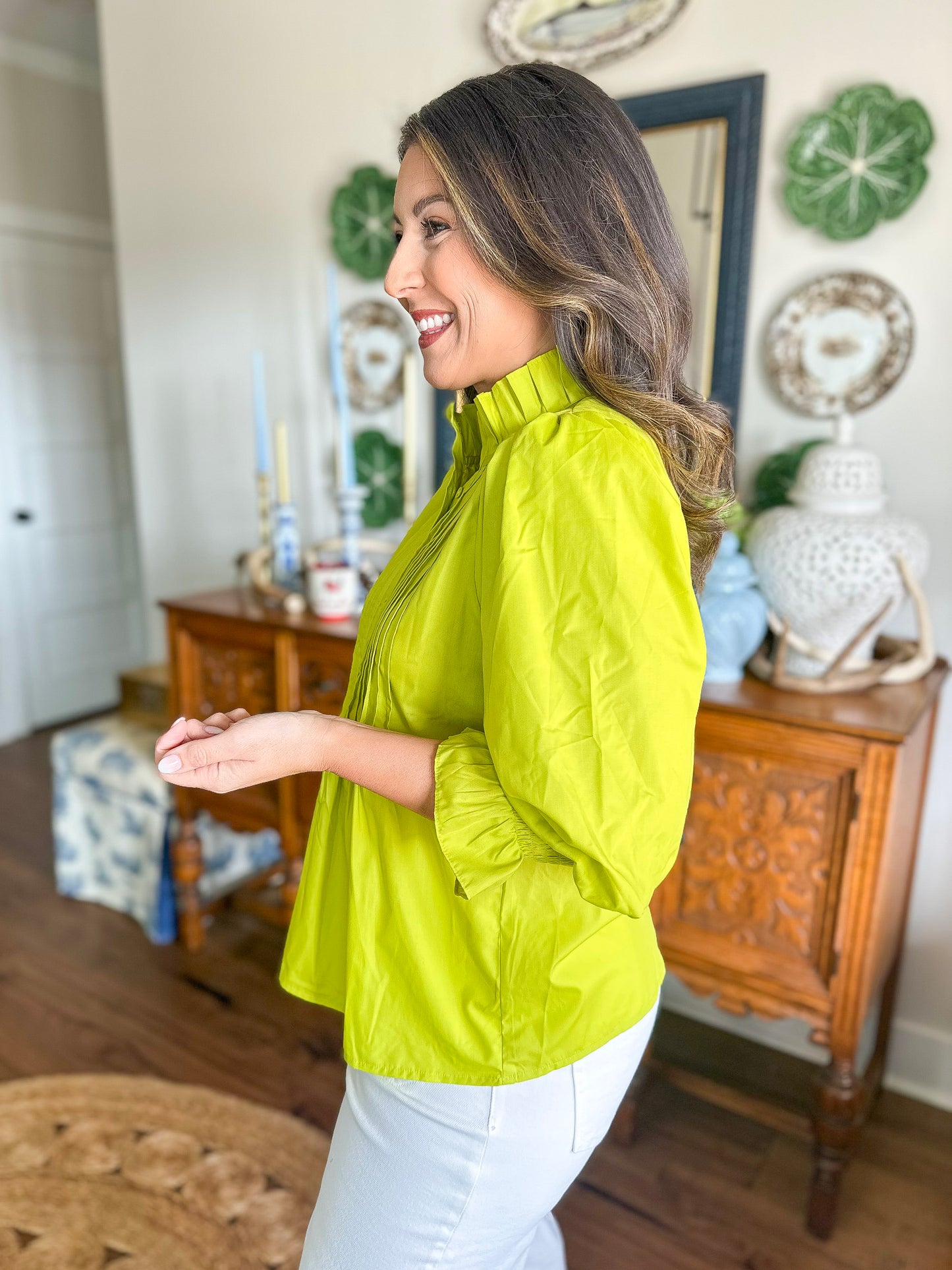 The Chartreuse Charm Top