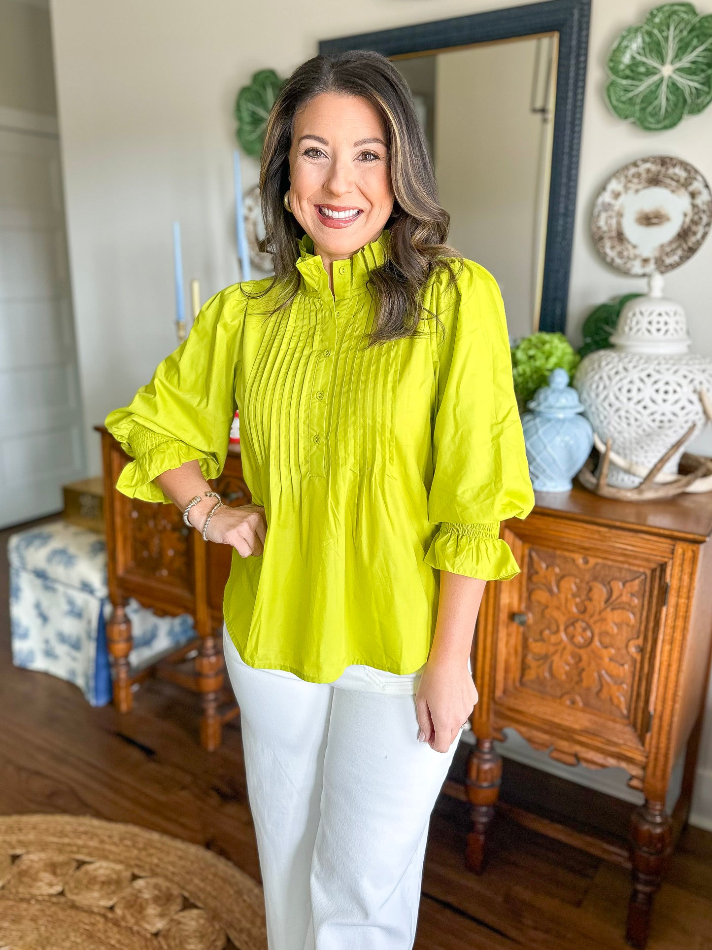 The Chartreuse Charm Top