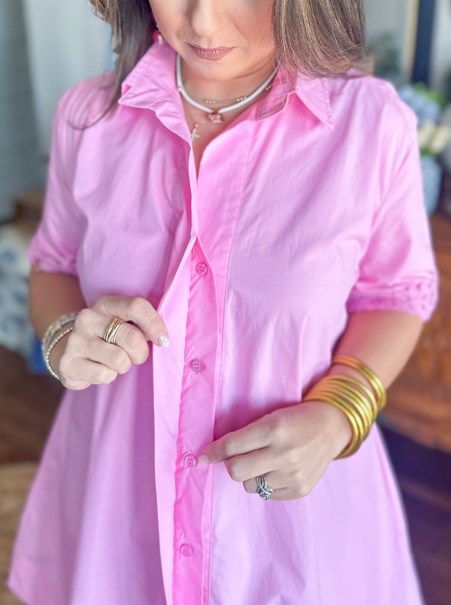 Caryn Lawn | Penny Dress Pink