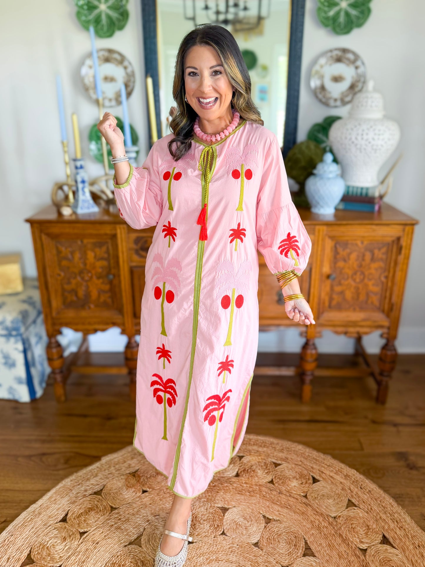 Victoria Dunn Esme Dress in Pink Petals