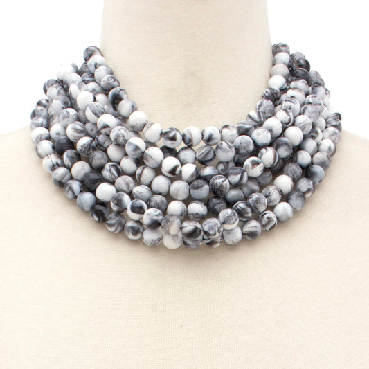 The Olivia Necklace in Gray