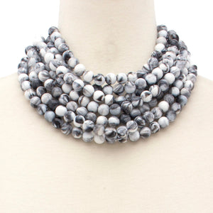 The Olivia Necklace in Gray