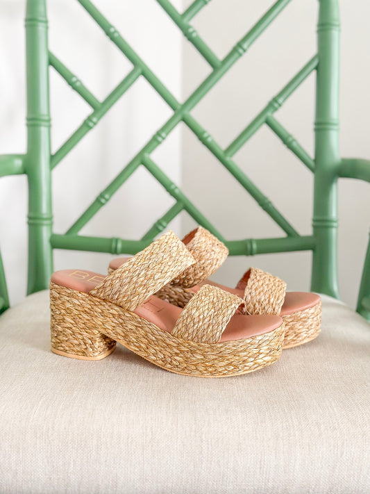 Matisse Ocean Ave Platform Sandal in Cognac