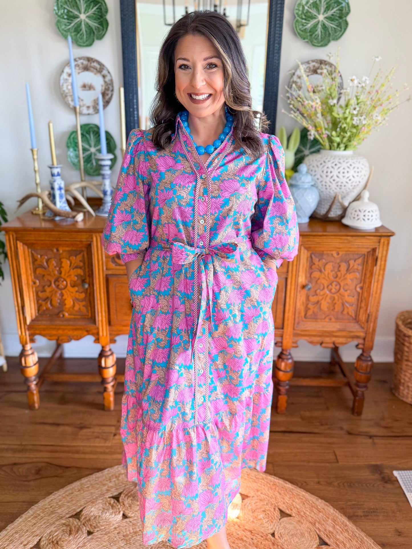 Heirloom Petal Midi Dress