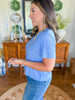 The Perfect Basic Tee in Cornflower Blue
