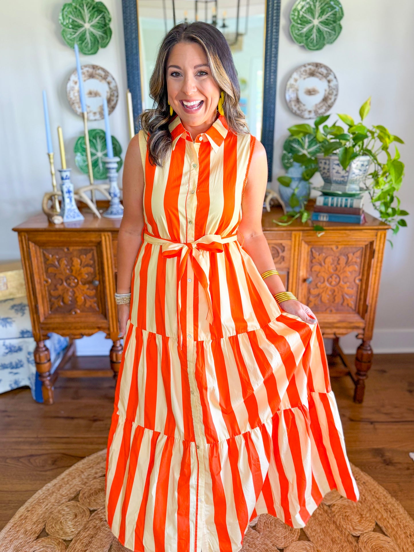 Sunshine Stripe Maxi Dress